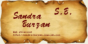 Sandra Burzan vizit kartica